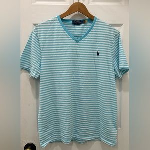 Polo Ralph Lauren Striped V neck tshirt size L